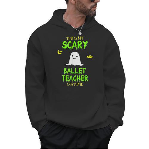 Scary Ballet Teacher Costume Halloween Lazy Easy Men Hoodie - teacherstshirts.com AU