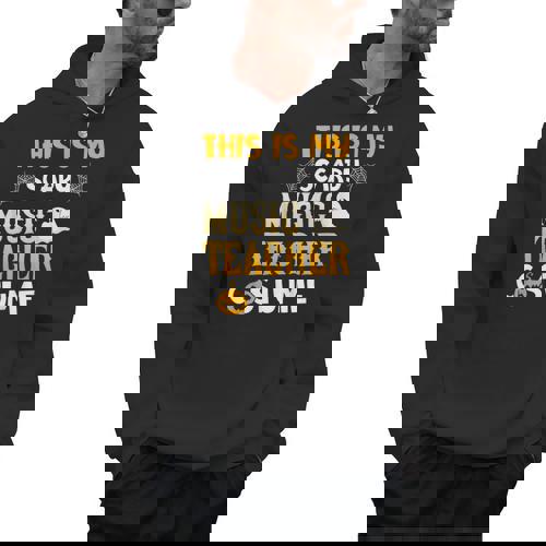 This Is My Scary Music Teacher Halloween Costumes Pajama Men Hoodie - teacherstshirts.com