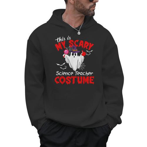 This Is My Scary Science Teacher Costume Ghost Halloween Men Hoodie - teacherstshirts.com DE