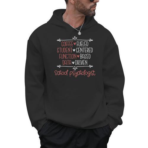 School Psychologist Coffee Student Teacher Psychology Men Women Men Hoodie - teacherstshirts.com