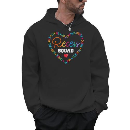School For Teachers Students Monitor Recess Crew Team Men Hoodie - teacherstshirts.com AU