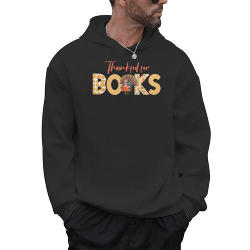 Science Of Reading ELA Teachers Thankful For Books Men Hoodie - teacherstshirts.com AU