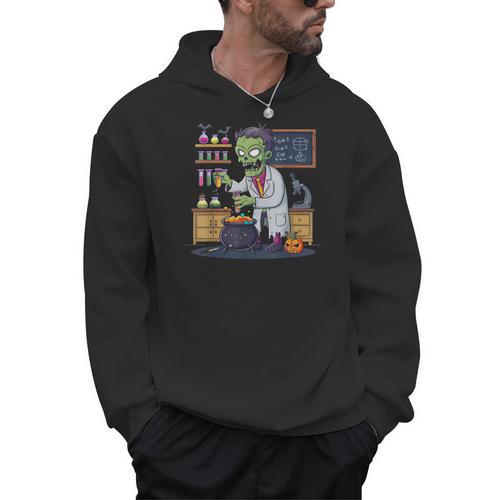 Science Teacher Halloween Shirt Zombie Chemistry Scientist Men Hoodie - teacherstshirts.com AU