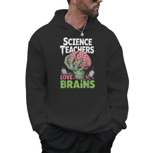 Science Teachers Love Brains Shirt Men Women Halloween Men Hoodie - teacherstshirts.com DE