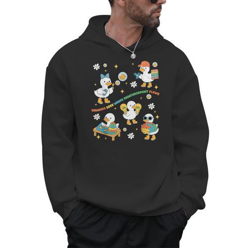 Silly Goose Behavior Analyst RBT ABA Therapy SPED Teacher Men Hoodie - teacherstshirts.com CA