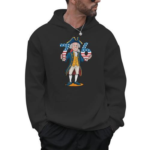 Six Seven 6 7 7 6 George Washington Teacher American Men Hoodie - teacherstshirts.com UK