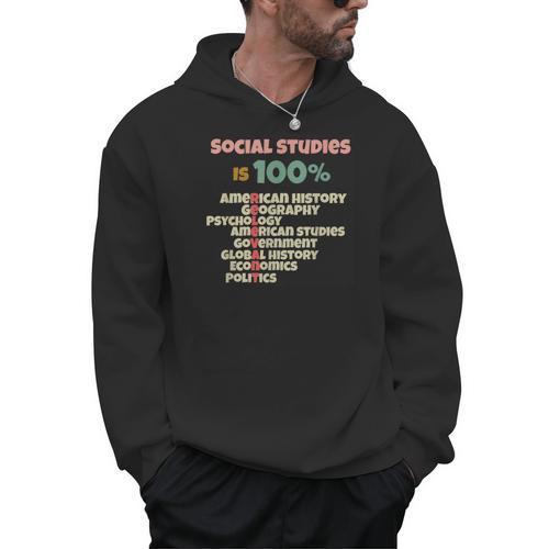 Social Studies Is Relevant History Teacher History Buff Men Hoodie - teacherstshirts.com CA