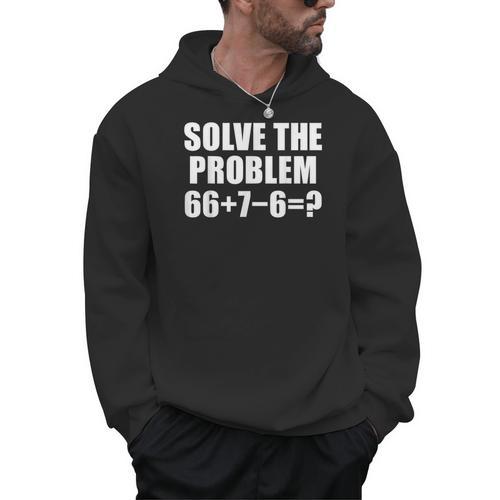 Solve The Problem 67 Meme Six Seven Elementary Math Teacher Men Hoodie - teacherstshirts.com