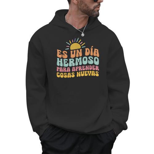 Spanish Multilingual Teacher Dual Languages Bilingual Men Hoodie - teacherstshirts.com AU