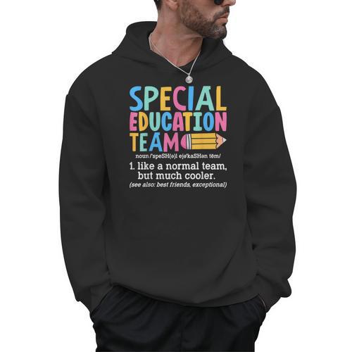 Special Education Team Definition Retro Ed Team Crew Teacher Men Hoodie - teacherstshirts.com UK