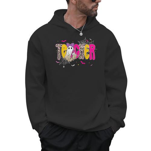 Spooky Halloween Teacher Para Counselor SPED Preppy Boo Kids Men Hoodie - teacherstshirts.com AU