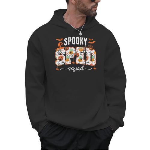 Spooky SPED Squad Special Education Teacher Halloween Ghost Men Hoodie - teacherstshirts.com
