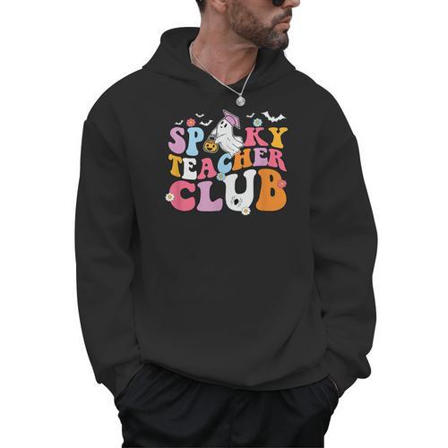 Spooky Teacher Club Halloween Men Hoodie - teacherstshirts.com DE