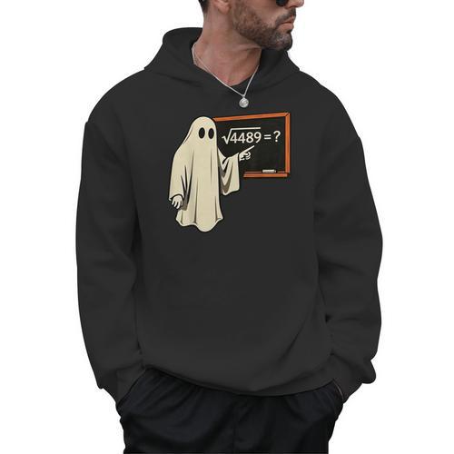 Square Root 67 Ghost Math Teacher 4489 Meme Halloween Men Hoodie - teacherstshirts.com