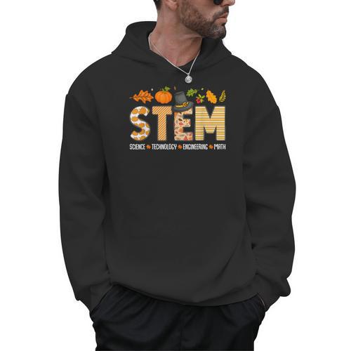 STEM Teacher Thanksgiving Grateful Educator Science Class Men Hoodie - teacherstshirts.com UK