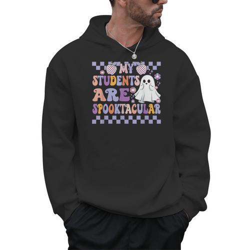 My Students Are Spooktacular Teacher Halloween Vibes Men Hoodie - teacherstshirts.com AU