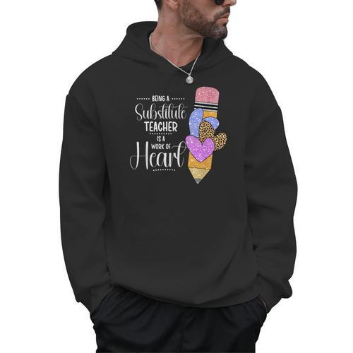 Being A Substitute Teacher Substitute Teaching Men Hoodie - teacherstshirts.com AU