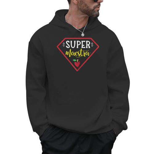 Super Heroe Maestra Espanol Spanish Super Teacher Men Hoodie - teacherstshirts.com CA