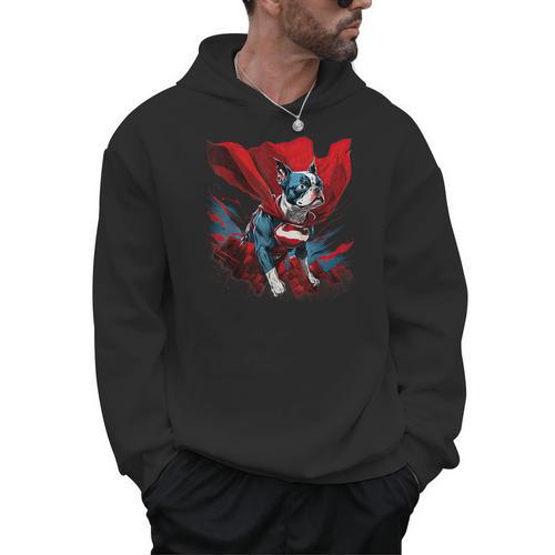 Super Power Superhero Boston Terrier Dog For Men Women Kids Men Hoodie - Bostonterriersmerch.com CA