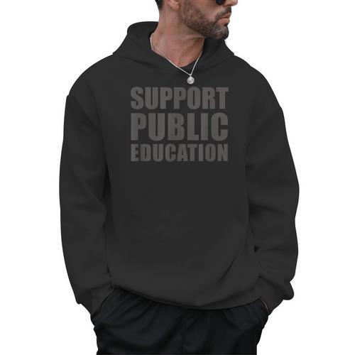 Support Public Education Protect Teachers Students Schools Men Hoodie - teacherstshirts.com UK