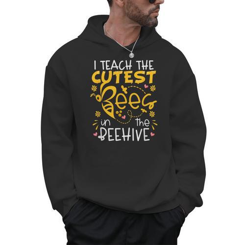 I Teach The Cutest Bees In The Beehive Teacher Men Hoodie - teacherstshirts.com