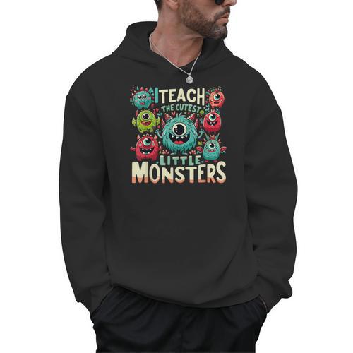 I Teach The Cutest Little Monsters Teacher Halloween Outfit Men Hoodie - teacherstshirts.com AU