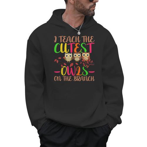 I Teach The Cutest Owls Christmas Or Teachers Day Men Hoodie - teacherstshirts.com UK
