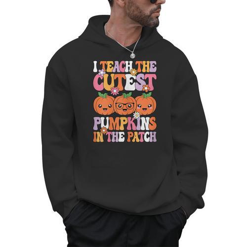 I Teach The Cutest Pumpkins Halloween Fall Teacher Women Men Hoodie - teacherstshirts.com