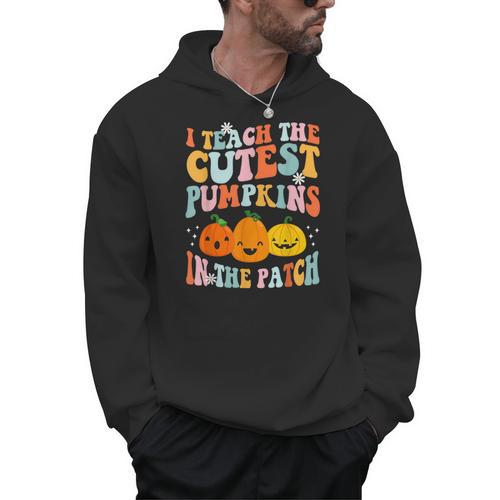 I Teach The Cutest Pumpkins In The Patch Teacher Men Hoodie - teacherstshirts.com AU