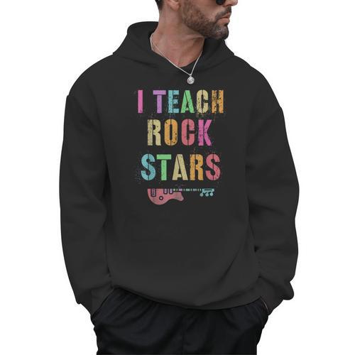 I TEACH ROCKSTARS Band Vibes Teacher Rocks My Music Teaching Men Hoodie - teacherstshirts.com