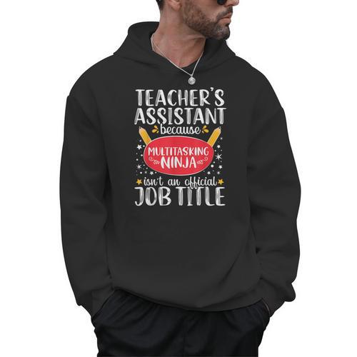 Teacher Assistant Teaching School Ninja Appreciation Men Hoodie - teacherstshirts.com