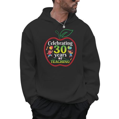 Teacher Celebrating 30 Years Of Teaching Students School Men Hoodie - teacherstshirts.com