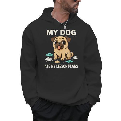 Teacher My Dog Ate My Lesson Plans School Staff Men Hoodie - teacherstshirts.com CA