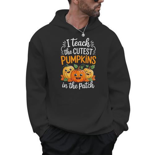 Teacher Halloween Pre-K Teacher Kindergarten Cutest Pumpkins Men Hoodie - teacherstshirts.com