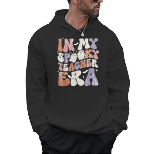 Teacher Halloween In My Spooky Teacher Era Retro Groovy Men Hoodie - teacherstshirts.com AU