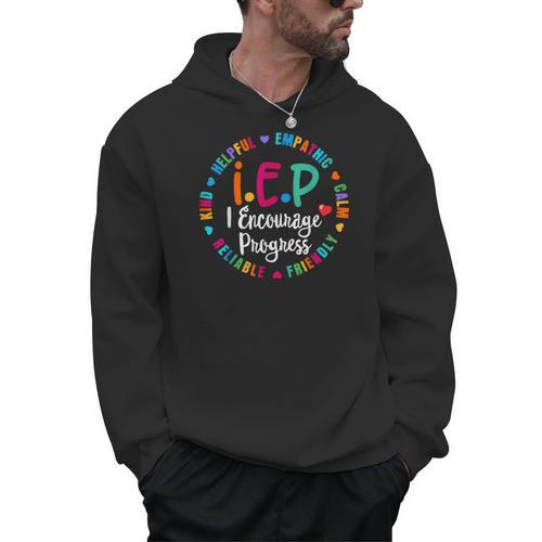 Teacher IEP IEP Encourage Progress Special Education Men Hoodie - teacherstshirts.com AU