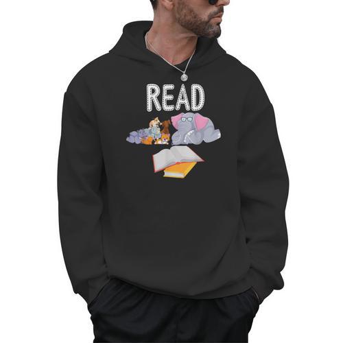 Teacher Library Read Book Club Piggie Elephant Pigeons Men Women Kids Men Hoodie - teacherstshirts.com