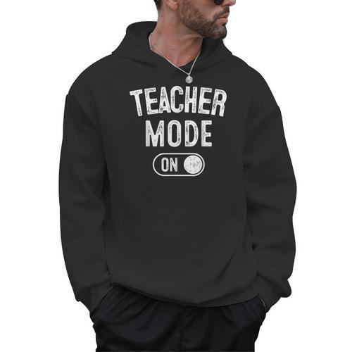 Teacher Mode On School Education Educator Men Hoodie - teacherstshirts.com CA