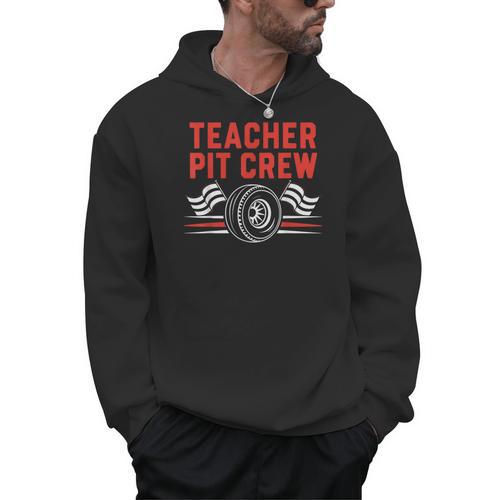 Teacher Pit Crew Race Car Driver Costume Men Women Kids Men Hoodie - teacherstshirts.com UK