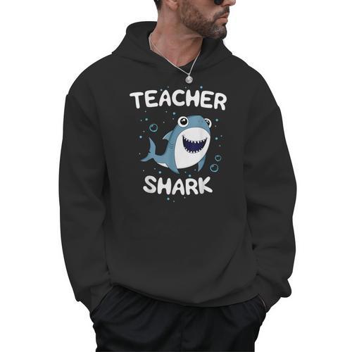 Teacher Shark Teaching Back To School Kindergarten Men Hoodie - teacherstshirts.com CA