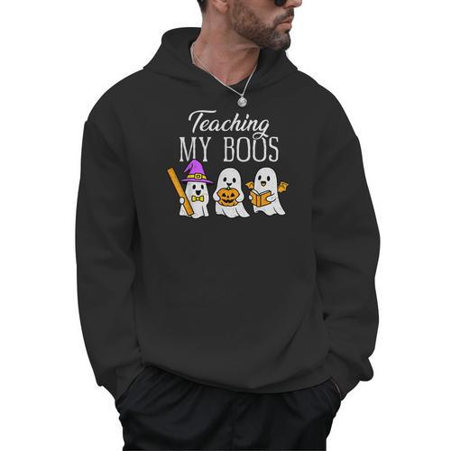 Teaching My Boos Ghost Teacher Halloween Spooky Educator Men Hoodie - teacherstshirts.com DE
