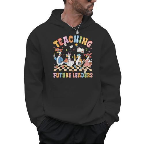 Teaching Future Leaders Teacher Back To School Cute Goose Men Hoodie - teacherstshirts.com AU