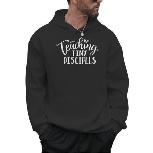 Teaching Tiny Disciples Christian Teacher Men Hoodie - teacherstshirts.com