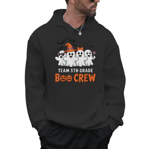 Team 5th Grade Boo Crew Halloween Teacher Student Costume Men Hoodie - teacherstshirts.com AU