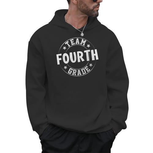 Team Fourth Grade Teacher Student Back To School 4th Grade Men Hoodie - teacherstshirts.com AU