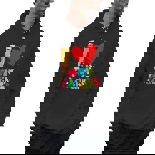 Teens Graduation I Heart My Teachers I Love My Teachers Men Hoodie - teacherstshirts.com