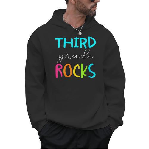 Third Grade Rocks Shirt Team 3rd Grade Teacher Men Hoodie - teacherstshirts.com