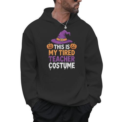 This Is My Tired Teacher Costume Halloween Men Hoodie - teacherstshirts.com