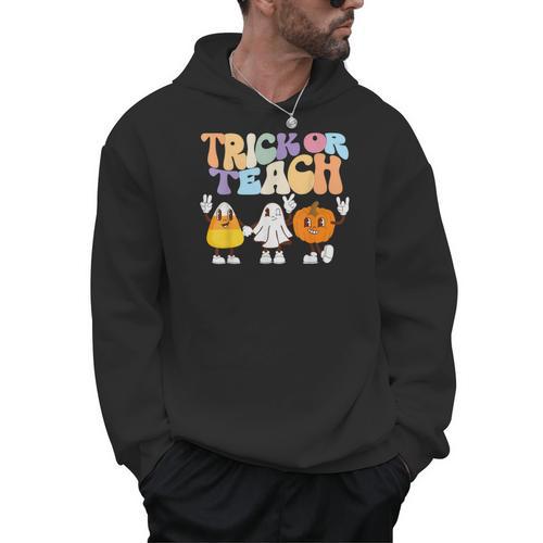 Trick Or Teach Cute Halloween Teacher Men Hoodie - teacherstshirts.com