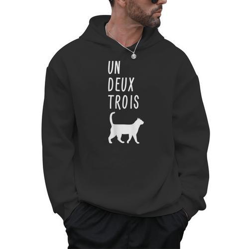 Un Deux Trois Cat Shirt French Teacher Men Hoodie - teacherstshirts.com AU